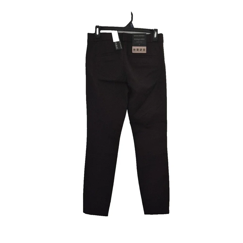 Banana Republic‎ Dress Pants Womens 0 Brown Sloan Modern Bi-Stretch Ankle Slim